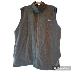 Men's Columbia XXL Zipper Vest Grey Blue
